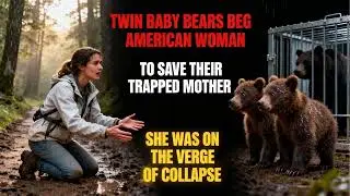 Twin Baby Bears Beg American Woman to Save Their Trapped Mother She Was on the Verge of Collapse