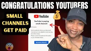 Good News!!!How Much YouTube Actually Paid My Small Channel