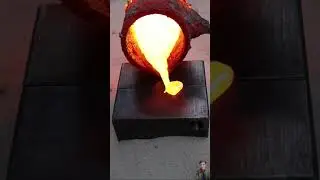 Melting bronze and  creating   chess pieces #youtubeshorts