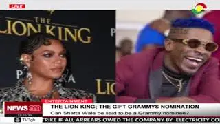 Can Shatta Wale be said to be a Grammy nominee on 'The Lion King'?