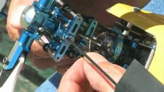 RC helicopter blade  tracking w/turnbuckle pitch links