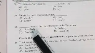 Choose and write the correct words to complete the following sentences. English grammar 3