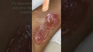 Watch me use soft wax for a leg wax #wax #softwax #waxingvideos #hairylegs #legwax #esthie #waxer