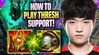 LEARN HOW TO PLAY THRESH SUPPORT LIKE A PRO! - T1 Keria Plays Thresh SUPPORT vs Nautilus!