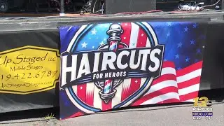 Local business holds 'Haircuts for Heroes' event to give back to the military community
