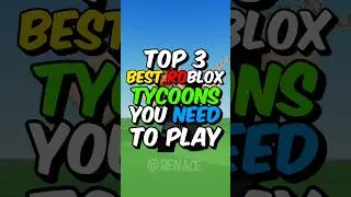 Top 3 BEST Roblox Tycoons You NEED to Play.. 🔥😍 #roblox #shorts