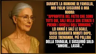 Alla festa di famiglia, mio figlio sussurrò a mia nuora： “Ora che sono tutti qui, vai a prenderl