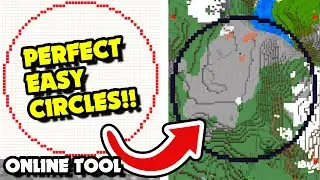 How to Make a CIRCLE in Minecraft? Circle Generator ONLINE TOOL Makes This Very Easy! Java & Bedrock
