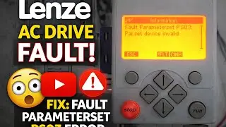 LENZE AC DRIVE FAULT