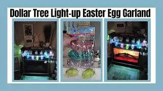 DIY DOLLAR TREE LIGHT-UP EASTER EGG GARLAND
