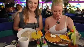 Giant sprinkle pancake at Peppermill