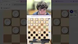 Ну почти... Шахматист впервые играет в шашки #шашки #chess #games