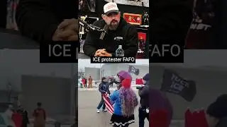 Ice protesters find out the hard way. #ice #protest #maga