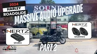 YOU GOTTA HEAR THIS!! HERTZ AUDIO UPGRADE - Harley Davidson Roadglide Part 2