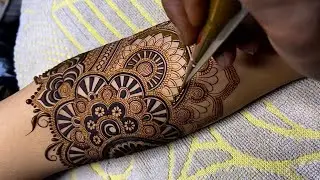 Full bridal mehandi step by step , 2023 design ,3d mehandi design #3d #henna
