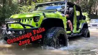 Jeep Ride at Conasauga Falls in Tellico TN. September 2023..