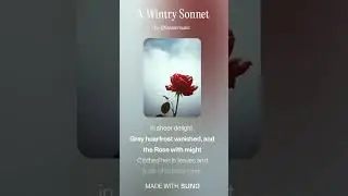A Wintry Sonnet #poetrymusic #christinarossetti #suno