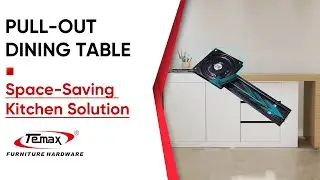 Pull-Out Dining Table | Space-Saving Kitchen Solution | TEMAX Furniture Hardware