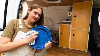 Building A Simple, No Plumbing Kitchen Sink in my Van