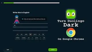How to Enable Dark Mode on Duolingo in Google Chrome
