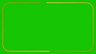 Orange Neon Border Green Screen Overlay Motion Graphics 4K 30fps Copyright Free