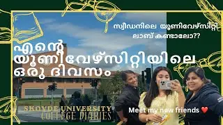 സ്വീഡിഷ് യൂണിവേഴ്സിറ്റിയിലെ ഒരു ദിവസം| A day in my University|യൂണിവേഴ്സിറ്റി ലാബ് |Skovde
