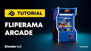 Modelagem Completa de um FLIPERAMA ARCADE (Street Fighter) no Blender | Tutorial Passo a Passo