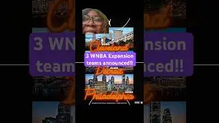 The #WNBA will expand to 3 cities! Cleveland (2028), Detroit (2029), and Philadelphia (2030).