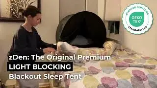 zDen: The Original Premium Light Blocking Portable Blackout Sleep Tent