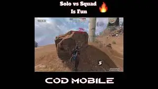 Solo Vs Squad🔥🔥! Cod Mobile #codmbattleroyale #solovssquad #codmshorts