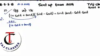 sent up exam math Question no 37 class 10
