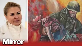 Bucha artist paintings depict Russia atrocities