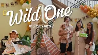 Our little explorer turns one! 🦒Zion's Safari Birthday