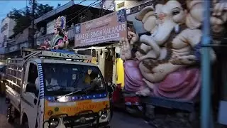Durga mata idol transporting from dhoolpet 2021 || Durga maa murti Aagman 2021