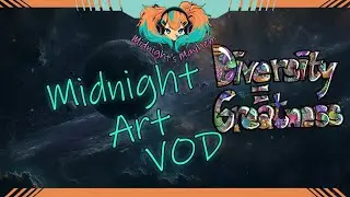 Twitch Art VOD - Midnight - Diversity = Greatness Fruit Sticker Design