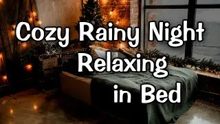 Fall Asleep - Rainy Morning Sounds, Distant Thunder, Sheets Rustling, Clock Ticking