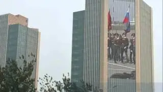 Transparent LED display screen Aurora Beam P16Video made by Jh OptoKing AuroraLED Screen 3