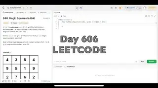 Day 606: LeetCode Problem 840. Magic Squares in Grid - Swift