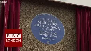 Blue Plaque unveiled on Freddie Mercury's first London home - BBC London News