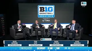 Media Day Roundtable with MSU's Tom Izzo, Oregon's Dana Altman & Penn State's Mike Rhoades