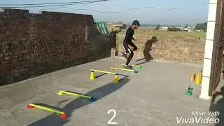 Workout with flexible Pole
