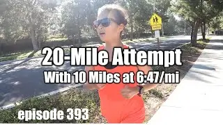 20-Mile Long Run Attempt for Sub-3 Marathon with All Heart #marathon #running #marathontraining