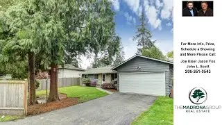 1631 N 185th St, Shoreline, WA Presented by Joe Kiser Jason Fox.