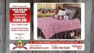 Cowgirl Pink Paisley Western Bedding Set