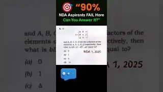 NDA one PYQ Maths Per Day Challenge #ndaexam #tranding #feedshorts #nda2026 #chitramaam