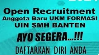 Open Recruitment Anggota Baru UKM FORMASI 2021|| Training Sport of FORMASI (TSF) XXI
