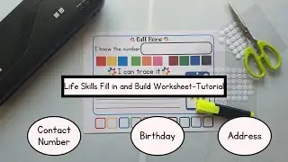 Life Skills Practice Toddler Busy Book activity, Learn emergency contact Number, Address, Birthday