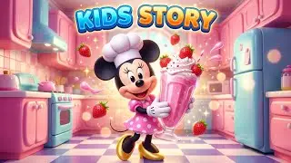 Micky Mouse&rsquo;s Sweet Strawberry Milkshake Adventure 🍓🥤 | Fun Kids Cooking Story!
