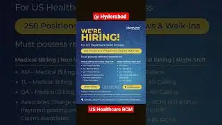 US Healthcare RCM| Avontix | Medical Billing jobs at Hyderabad| AR calling openings|