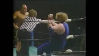 The Mongolian Stomper w/Don Carson vs. Ed Timbs/Stomper and Carson promo. GCW, April 1981.